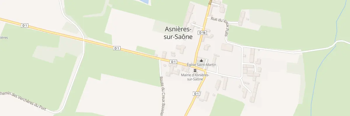 Plan du 98 Rte du Port à Asnières-sur-Saône