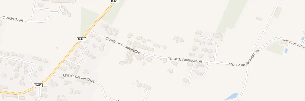 Plan du 220 Che de Fontpeyrolle à Bouchet
