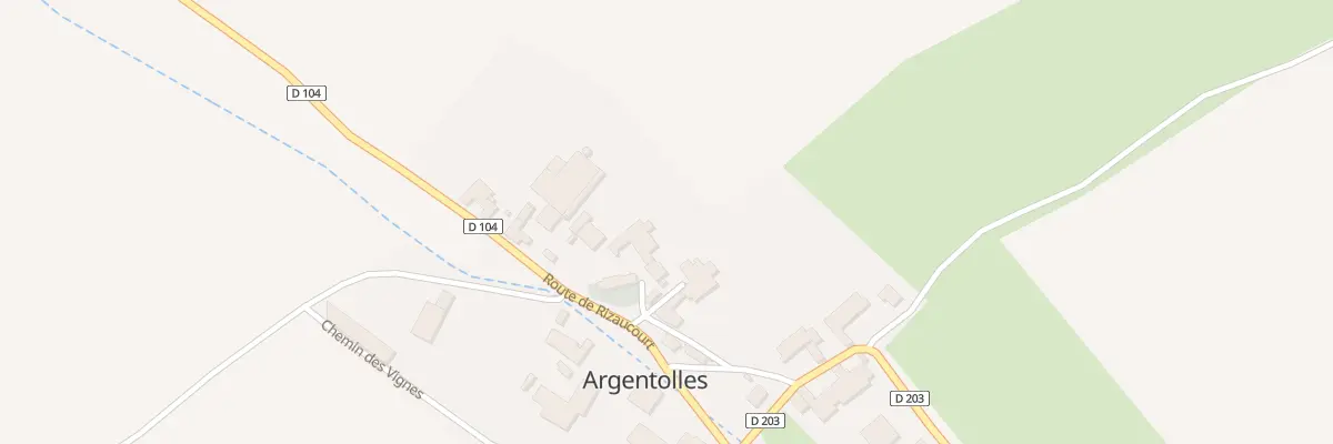 Plan du 3 Rue de l’Eglise à Argentolles à Colombey les Deux Églises