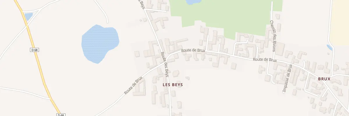 Plan du 1045 Rte de Brux à Feillens