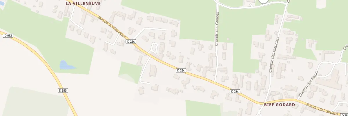 Plan du 292 Rue de la Villeneuve à Crottet
