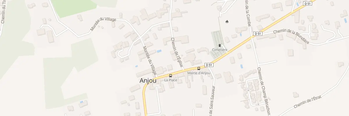 Plan du 1 Che de l’Eglise à Anjou