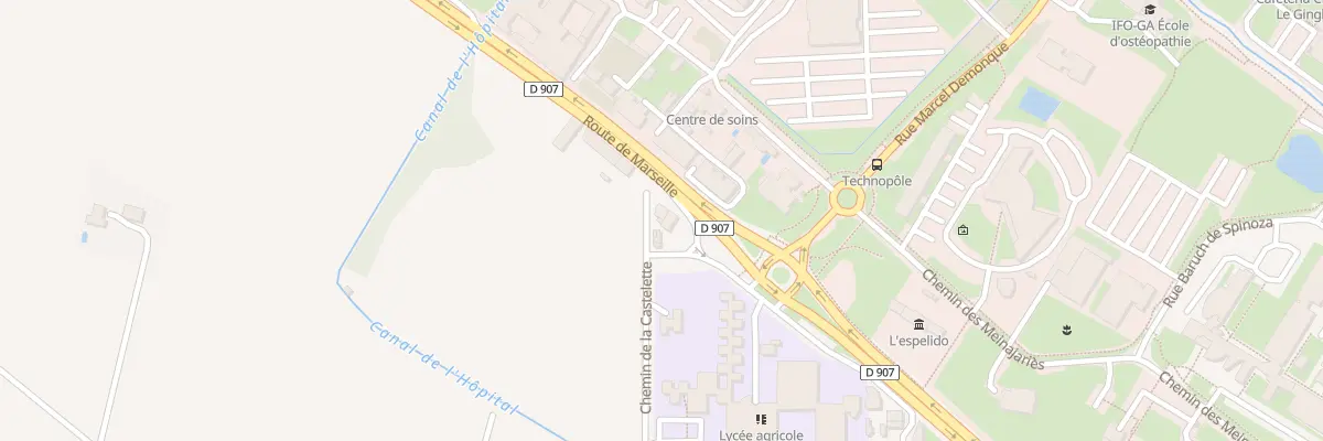 Plan du 3512 Rte de Marseille Mft à Avignon