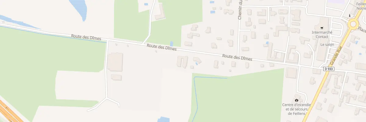 Plan du 365 Rte des Dimes à Feillens