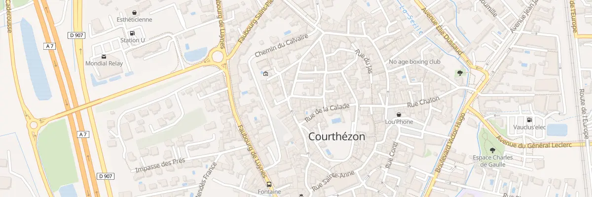 Plan du 2 Rue de la Croix Blanche à Courthézon