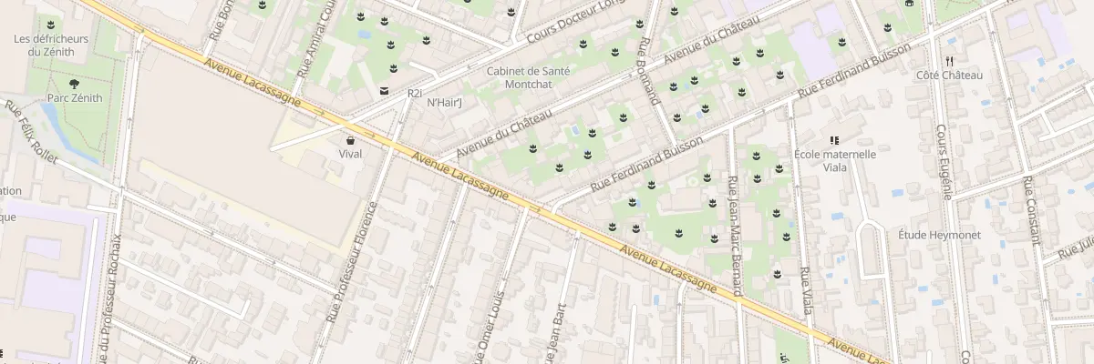 Plan du 3 Rue Ferdinand Buisson à Lyon 3e Arrondissement