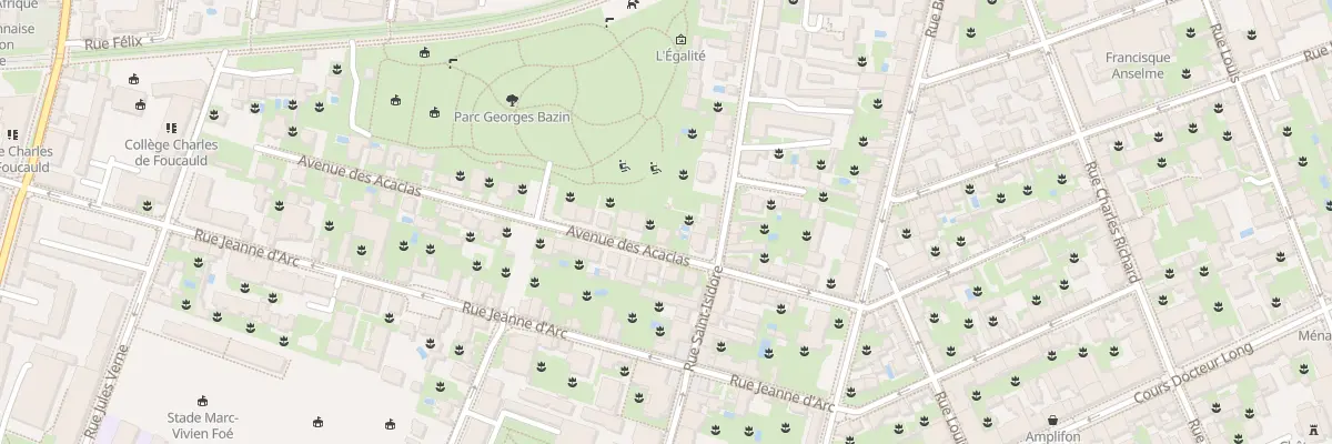 Plan du 4 Av des Acacias à Lyon 3e Arrondissement