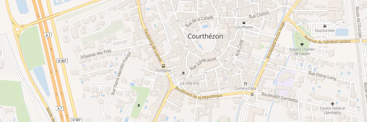 Plan du 7 Rue du Four Neuf à Courthézon