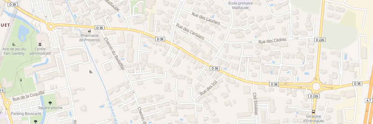 Plan du 516 Rte d’Entraigues à Sorgues