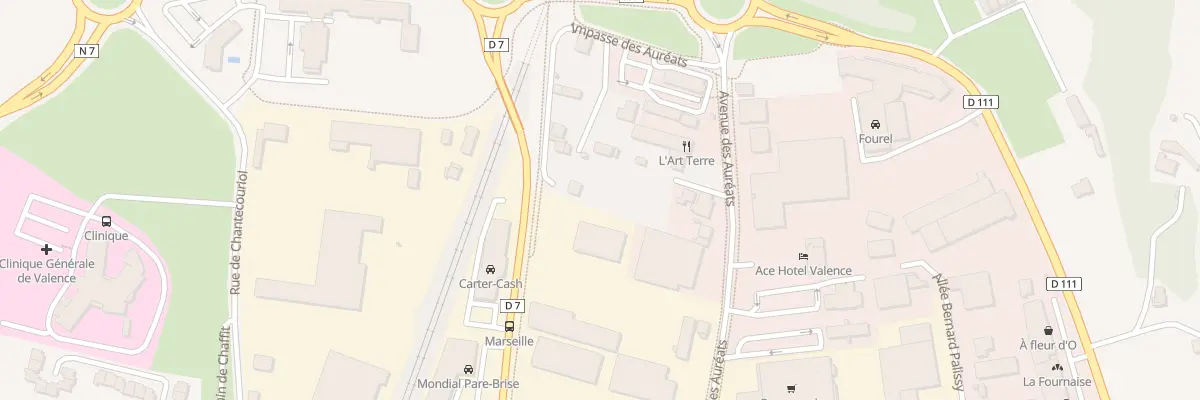 Plan du 19 Av de Marseille à Valence