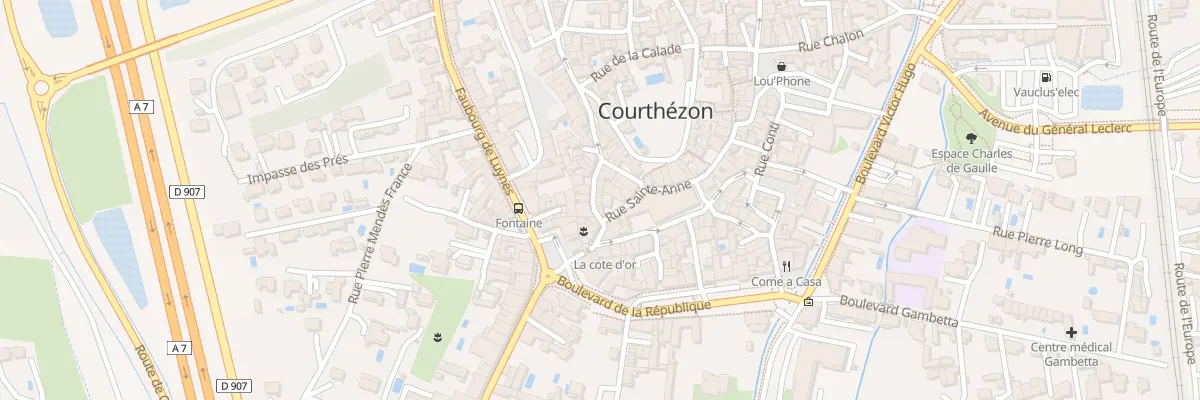 Plan du 4 Rue du Four Neuf à Courthézon