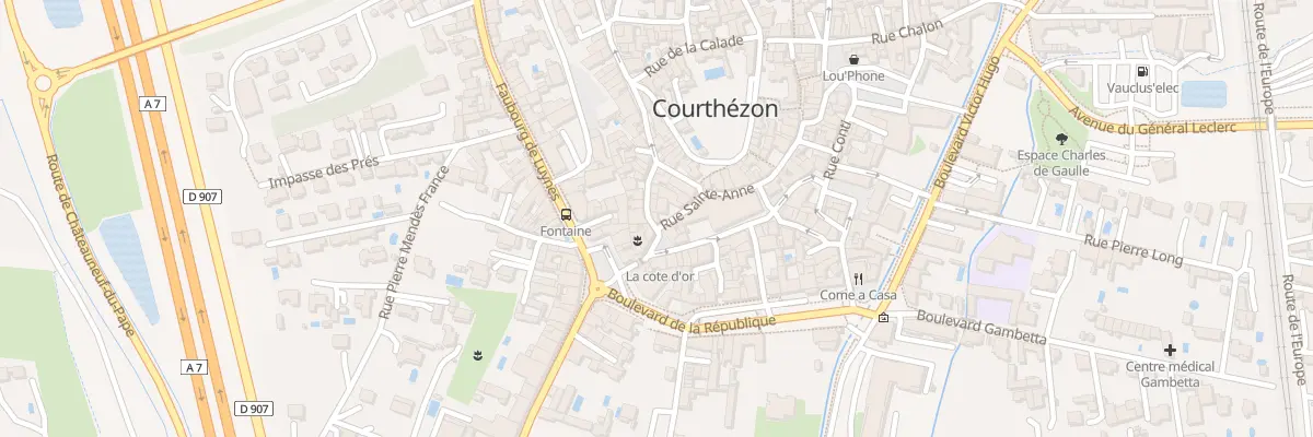 Plan du 2 Rue du Four Neuf à Courthézon