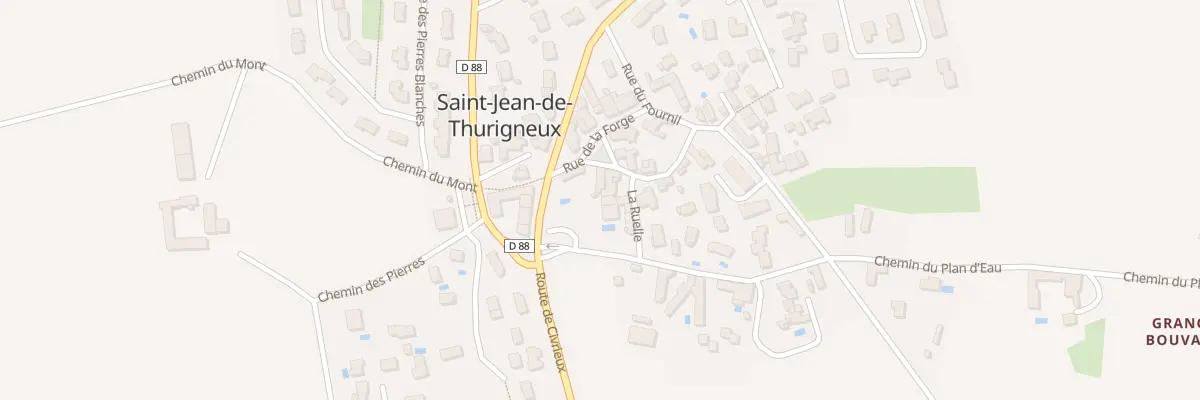 Plan du 10 Che La Ruelle à Saint-Jean-de-Thurigneux