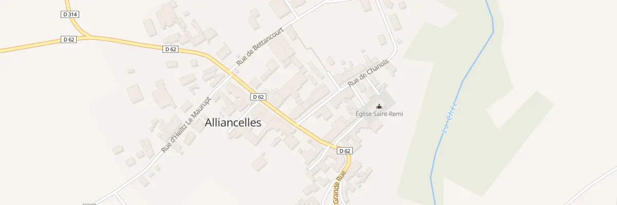 Plan du 1 Rue de Chanois à Alliancelles