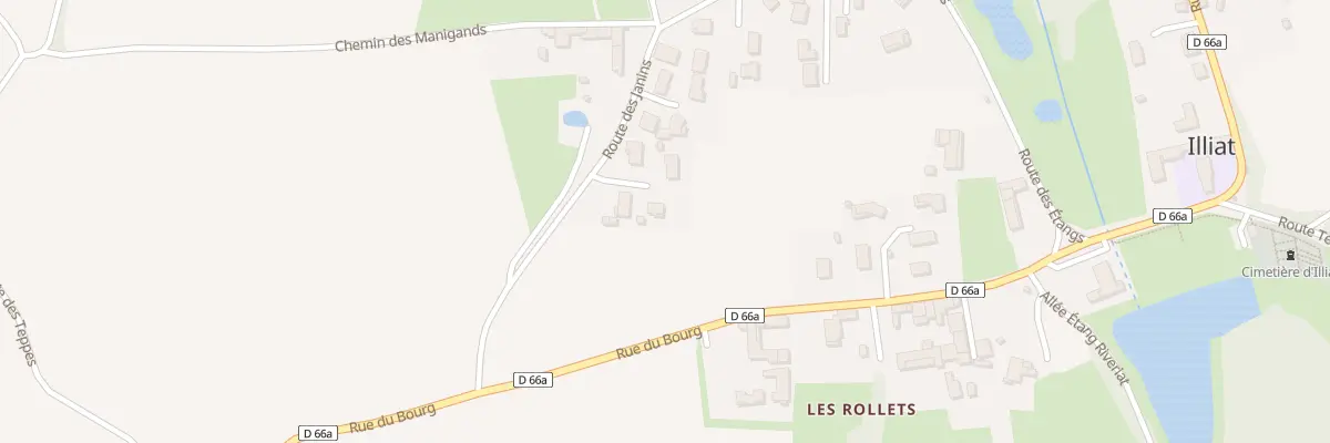 Plan du 5246 Les Rollets à Illiat
