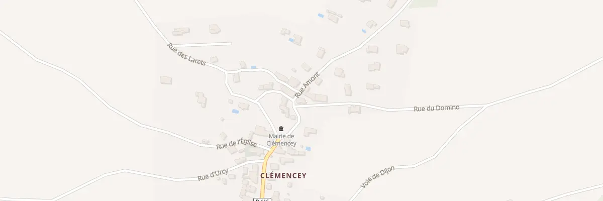 Plan du 6 Rue Rue Amont - Clemencey à Valforêt