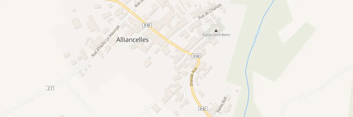 Plan du 2B Rue du Cul de Sac à Alliancelles