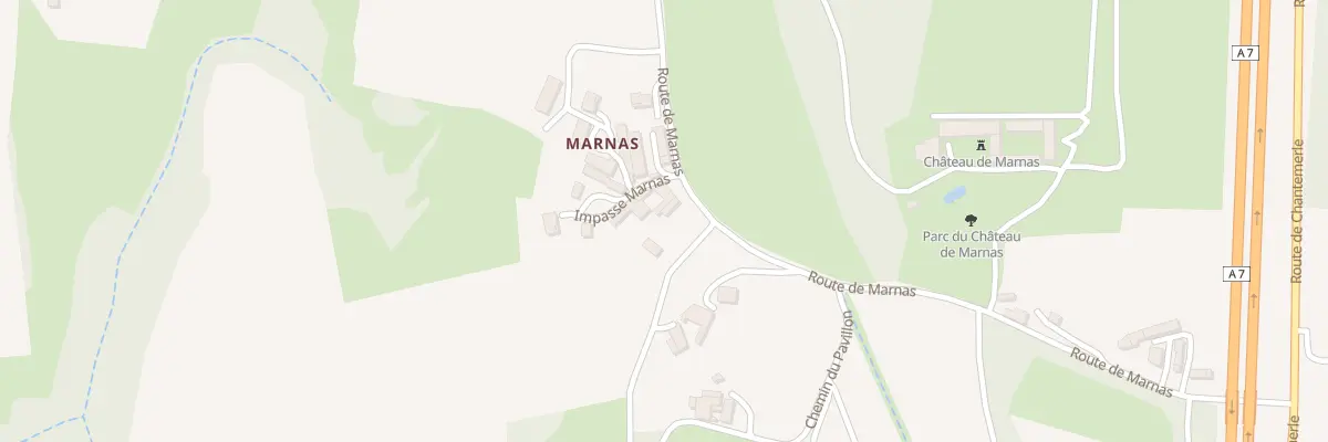Plan du 1080 Rte de Marnas à Saint-Barthélemy-de-Vals