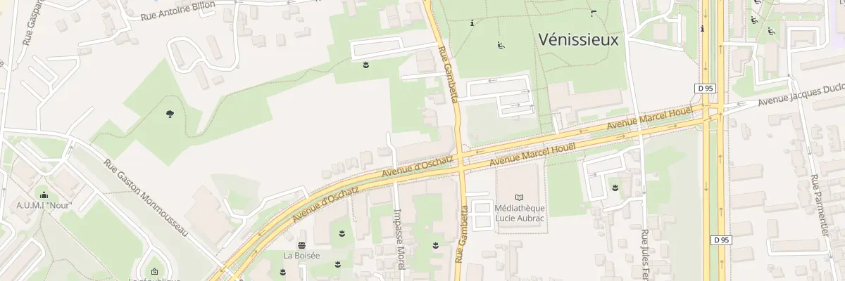 Plan du 15 Av d’Oschatz à Vénissieux