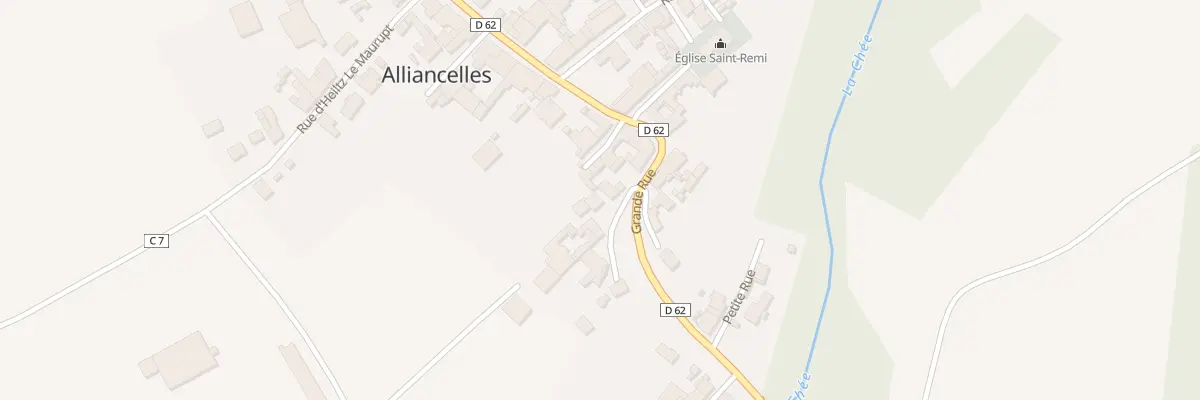 Plan du 2 Rue des Palies à Alliancelles