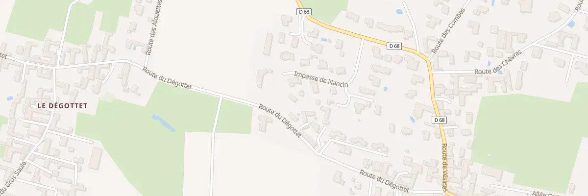 Plan du 300 Rte du Degottet à Feillens