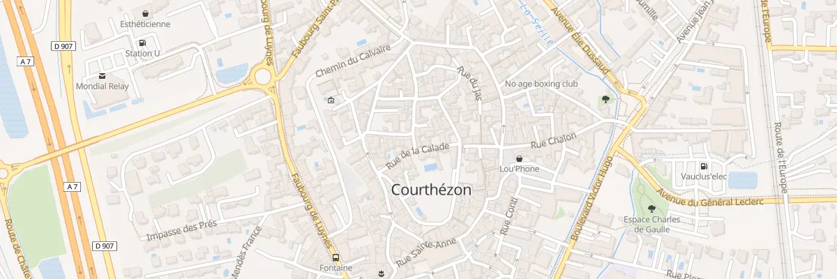 Plan du 21 Rue Gabriel Rambaud à Courthézon