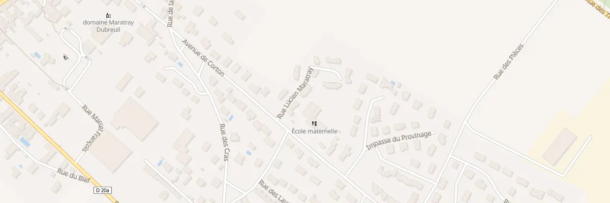 Plan du 6 Rue Lucien Maratray à Ladoix-Serrigny