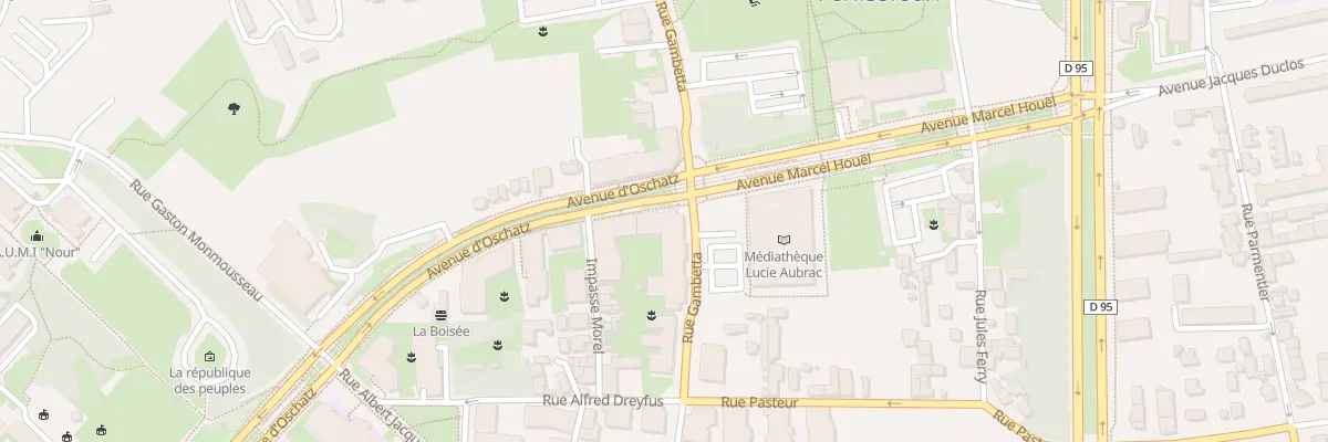 Plan du 2 Av d’Oschatz à Vénissieux