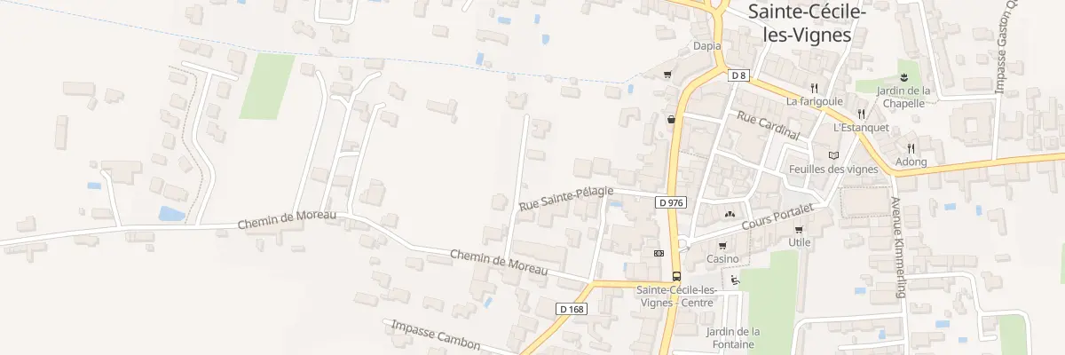 Plan du 142 Rue Ste Pelagie à Sainte-Cécile-les-Vignes