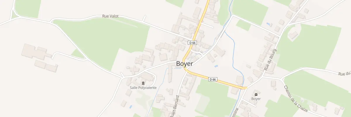 Plan du 6 Mte de l’Eglise à Boyer
