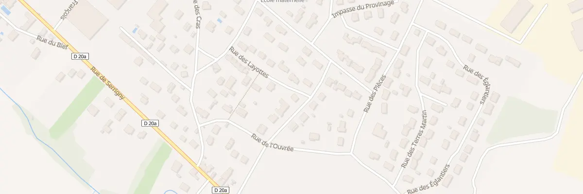 Plan du 2 Rue de la Gouzotte à Ladoix-Serrigny
