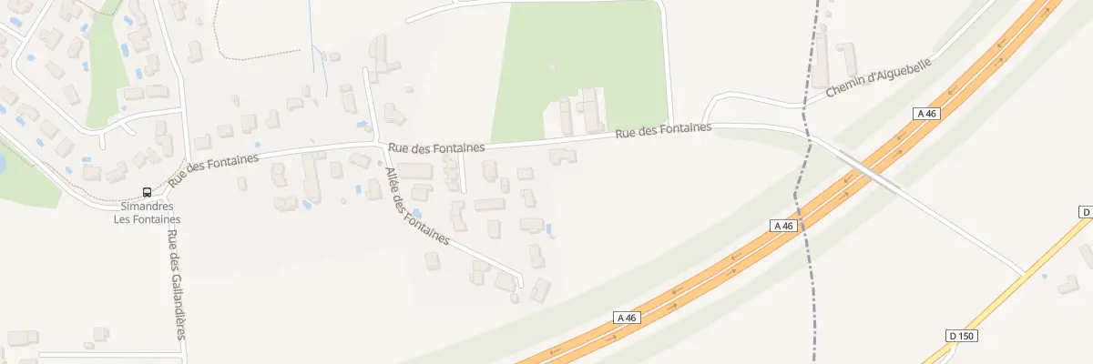 Plan du 320 Rue des Fontaines à Simandres