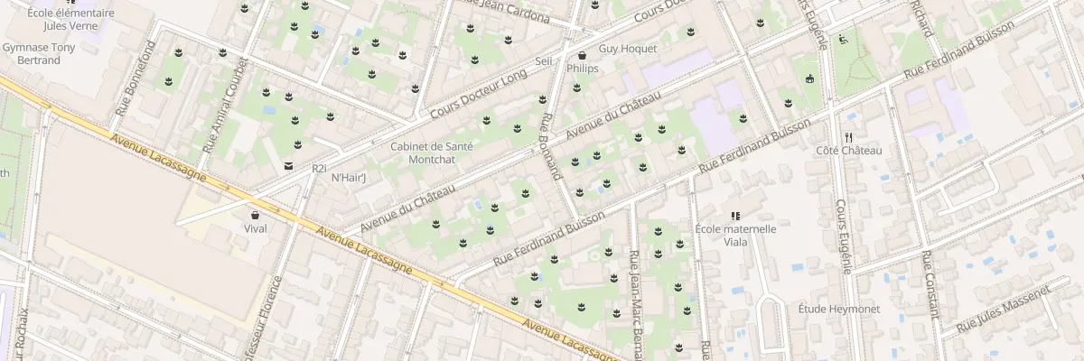 Plan du 24 Av du Château à Lyon 3e Arrondissement