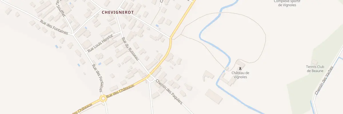 Plan du 7 Rue des Châteaux à Vignoles