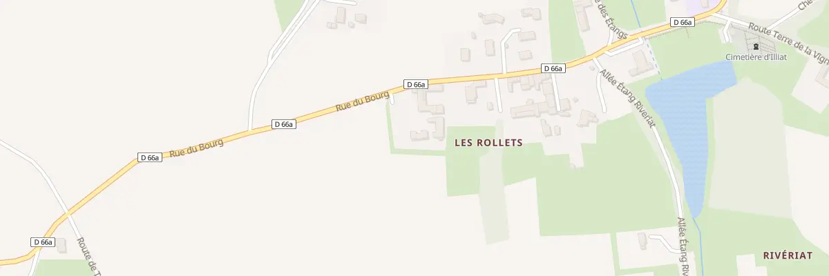 Plan du 797 Rue du bourg à Illiat