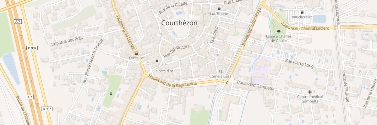 Plan du 7 Rue Eugène Biscarel à Courthézon
