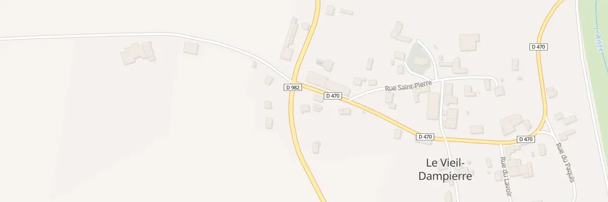 Plan du 1 Rue de la Gare au Vieil-Dampierre