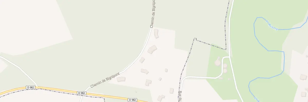 Plan du 5001 Che de Bignipont à Chaudefontaine