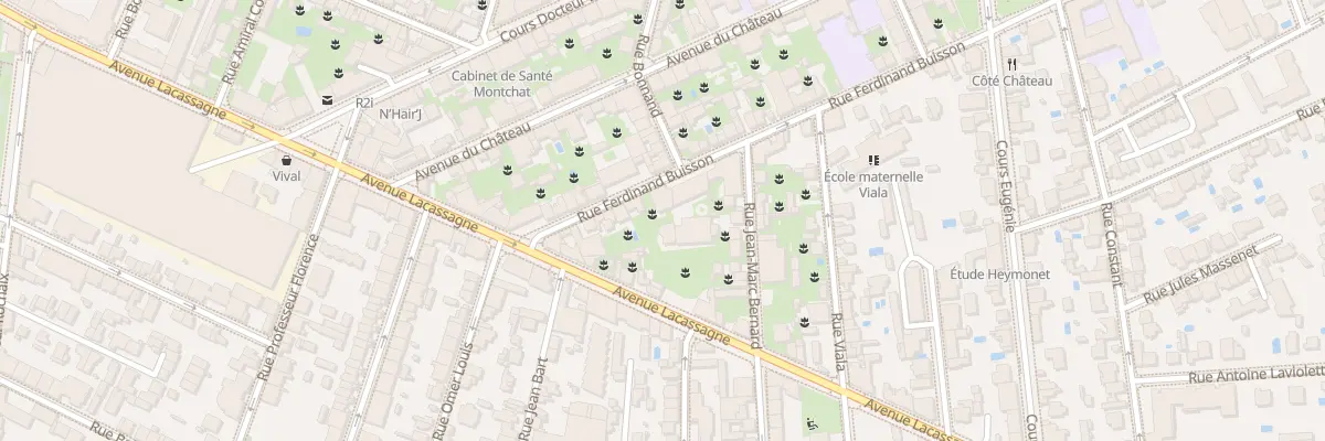 Plan du 12 Rue Ferdinand Buisson à Lyon 3e Arrondissement