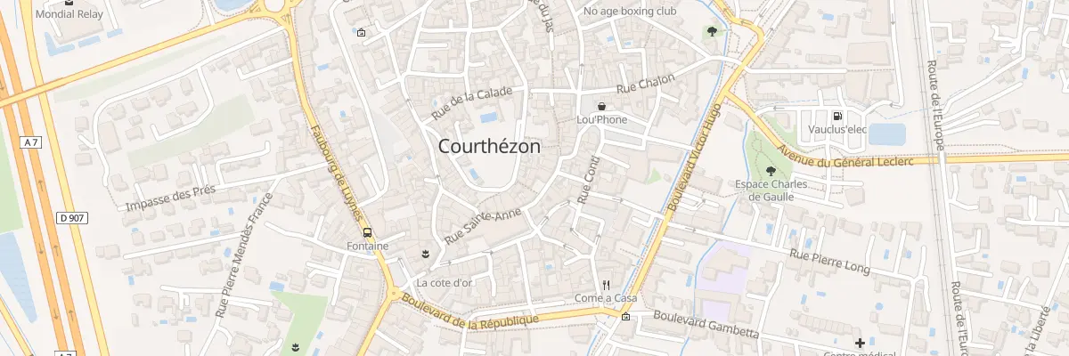 Plan du 28 Rue Petite Place à Courthézon