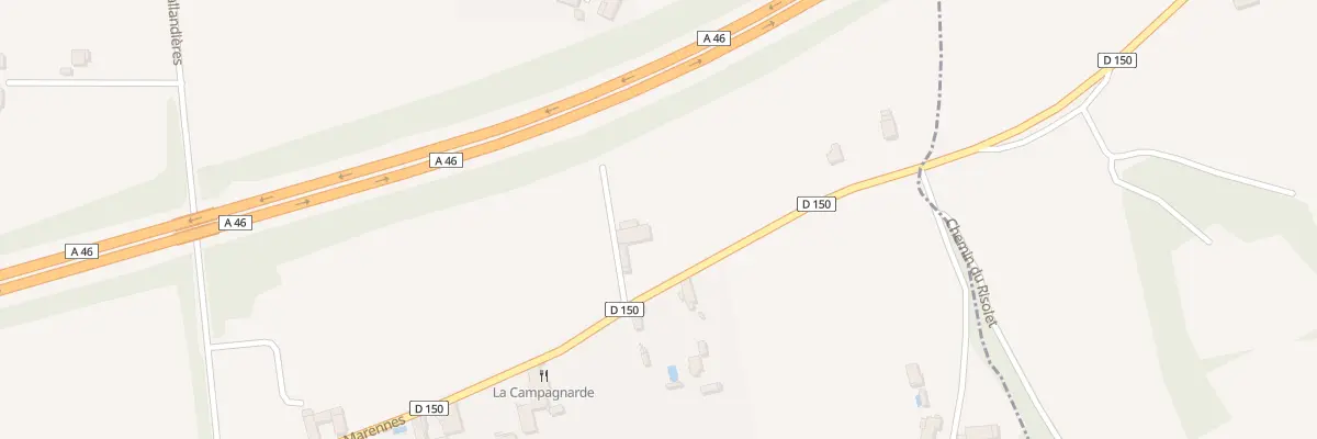 Plan du 2585 Rte de Marennes à Simandres