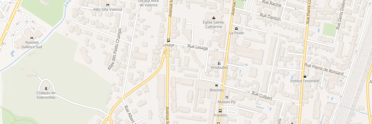 Plan du 8 Rue Lesage à Valence