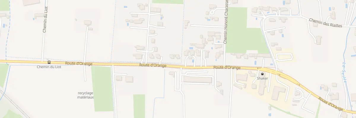 Plan du 534 Rte d’Orange à Jonquières