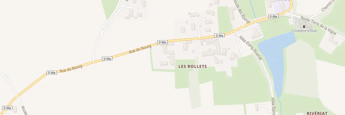 Plan des Rollets à Illiat