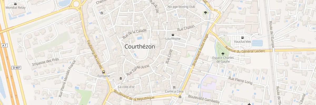 Plan du 22 Rue Petite Place à Courthézon