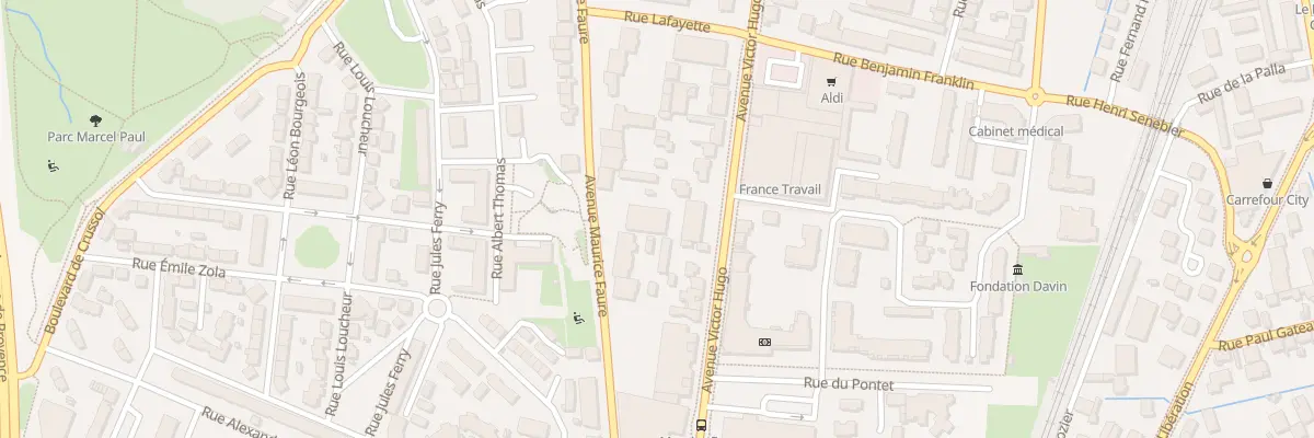 Plan du 322 Av Victor Hugo à Valence