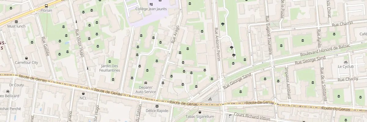 Plan du 33B Rue Arago à Villeurbanne