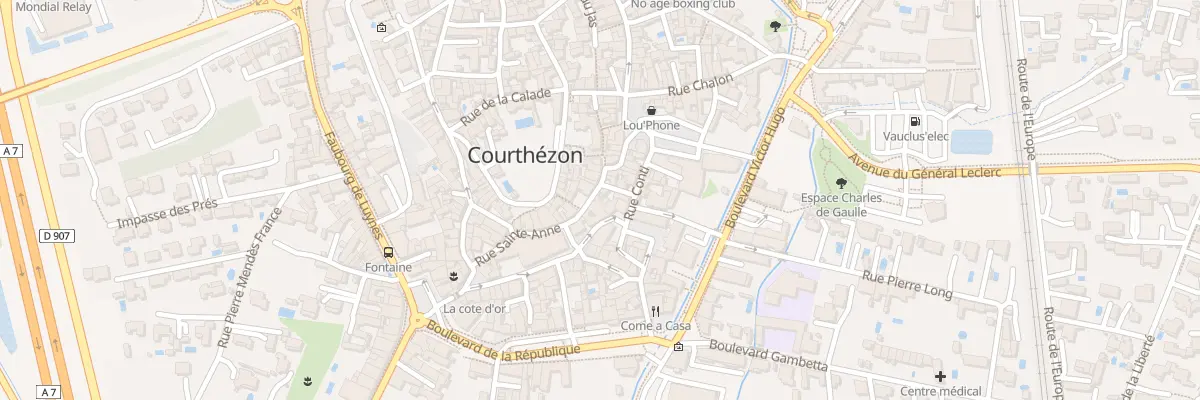 Plan du 17 Rue Petite Place à Courthézon