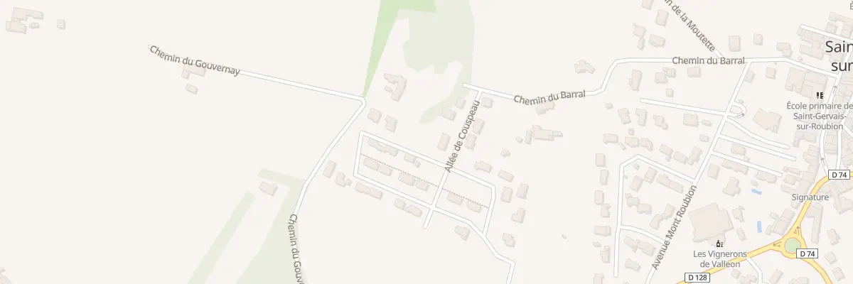 Plan du 18 Bd de Rochecourbe à Saint-Gervais-sur-Roubion
