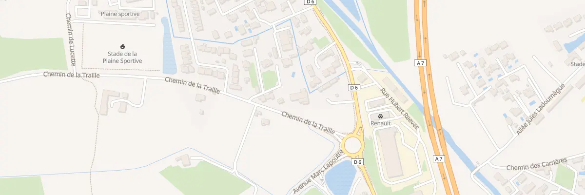 Plan du 1055 Che de la Traille à Sorgues